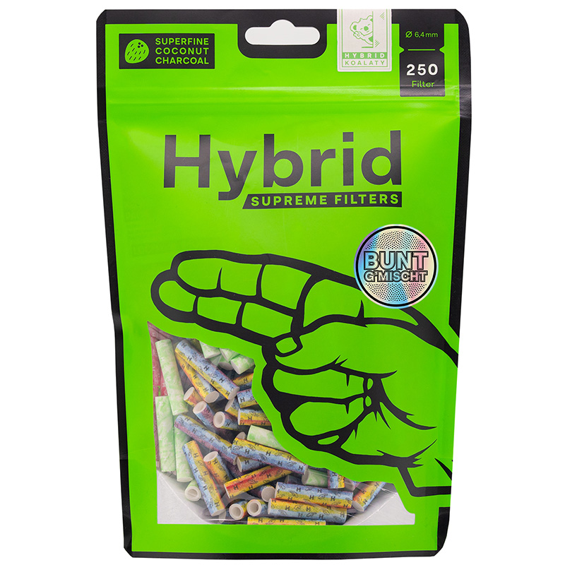 Hybrid Supreme Filter Bunt 6,4 mm 250 Stück