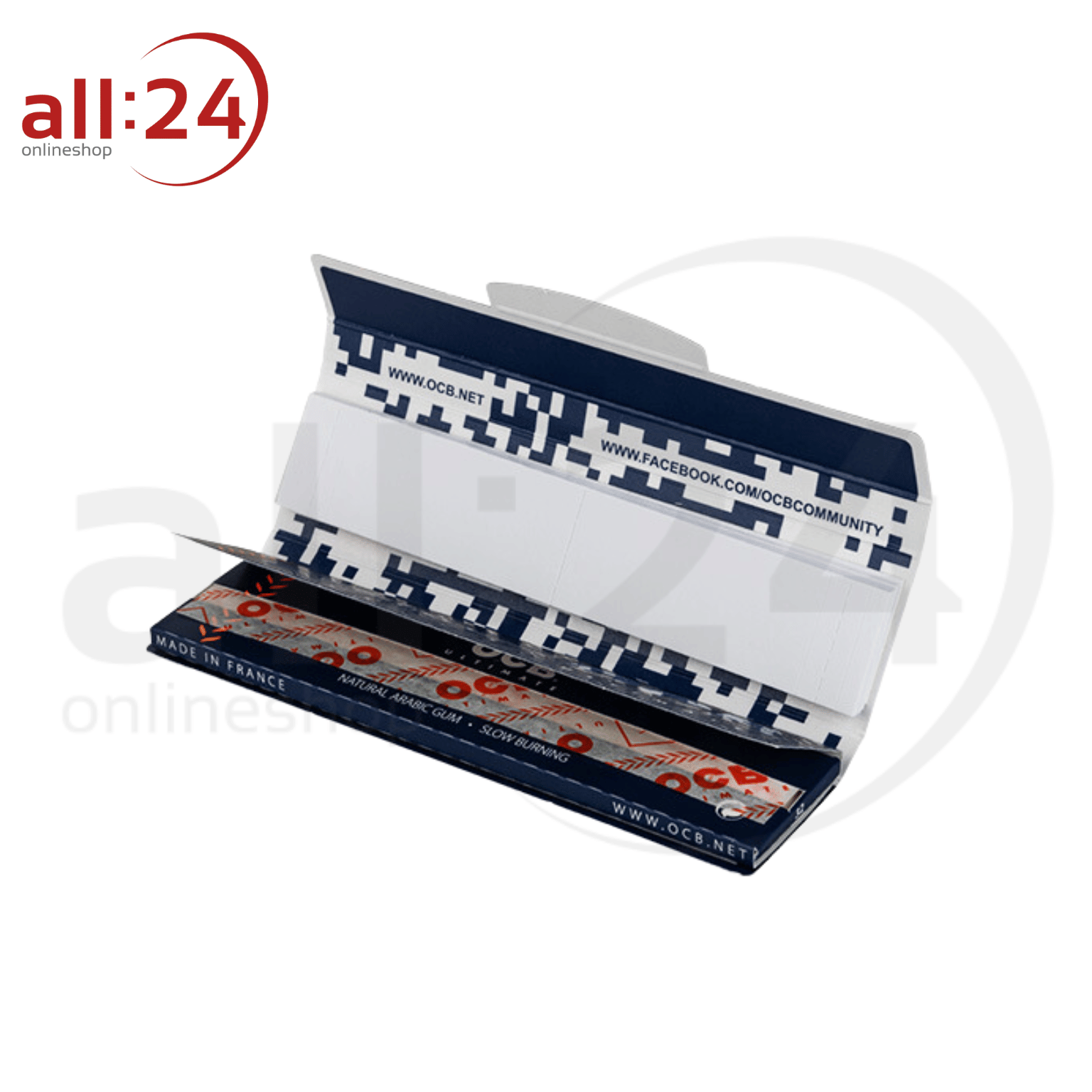 OCB Ultimate Slim Zigarettenpapier + Filter Tips - 32 Heftchen mit je 32 Blatt