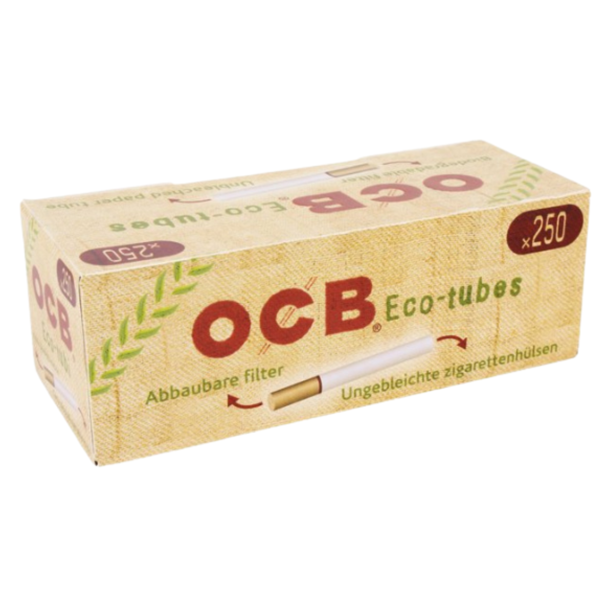 OCB Organic Zigarettenhülsen - Packung mit 250 Stück