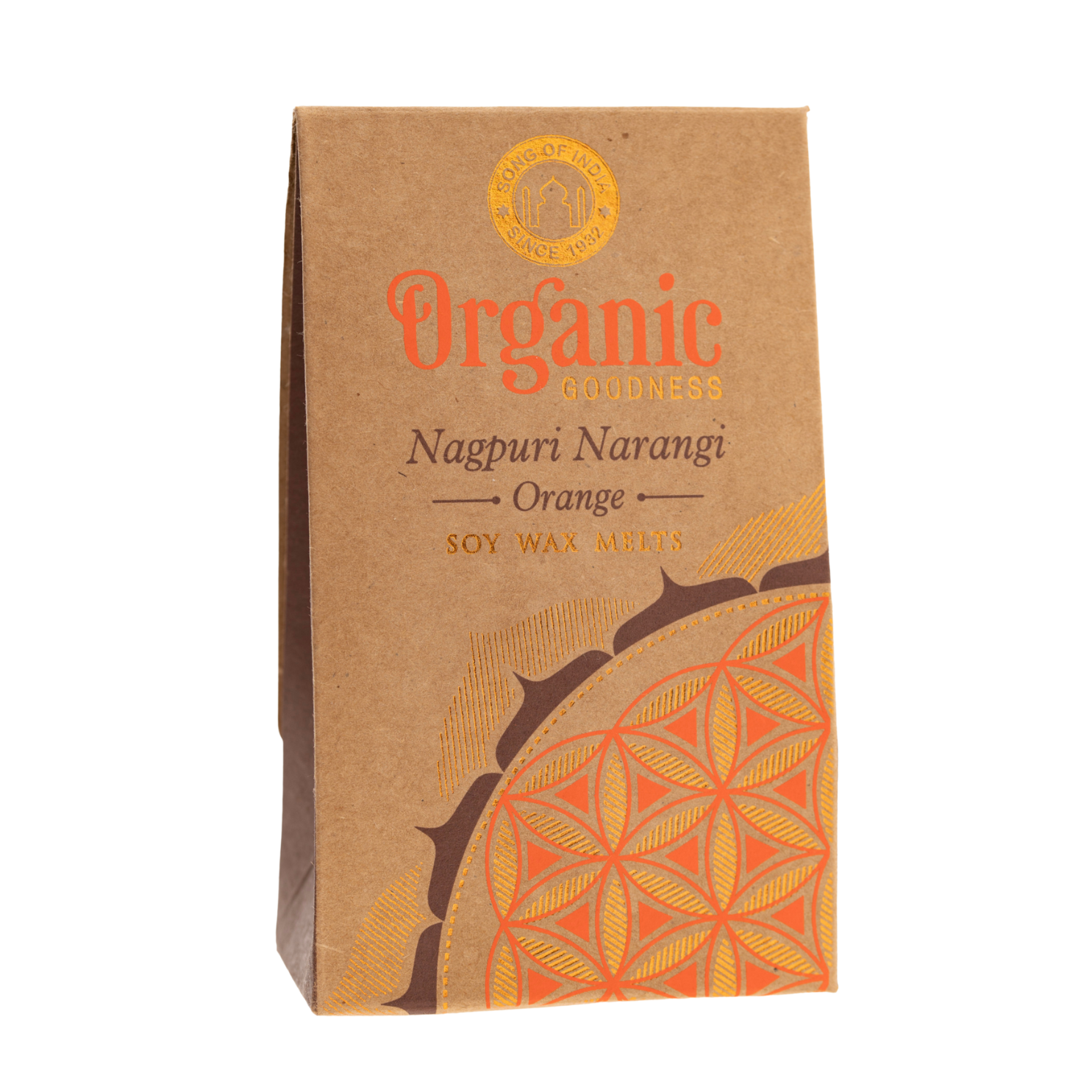 Orangenwachs Blume des Lebens für Aromalampe