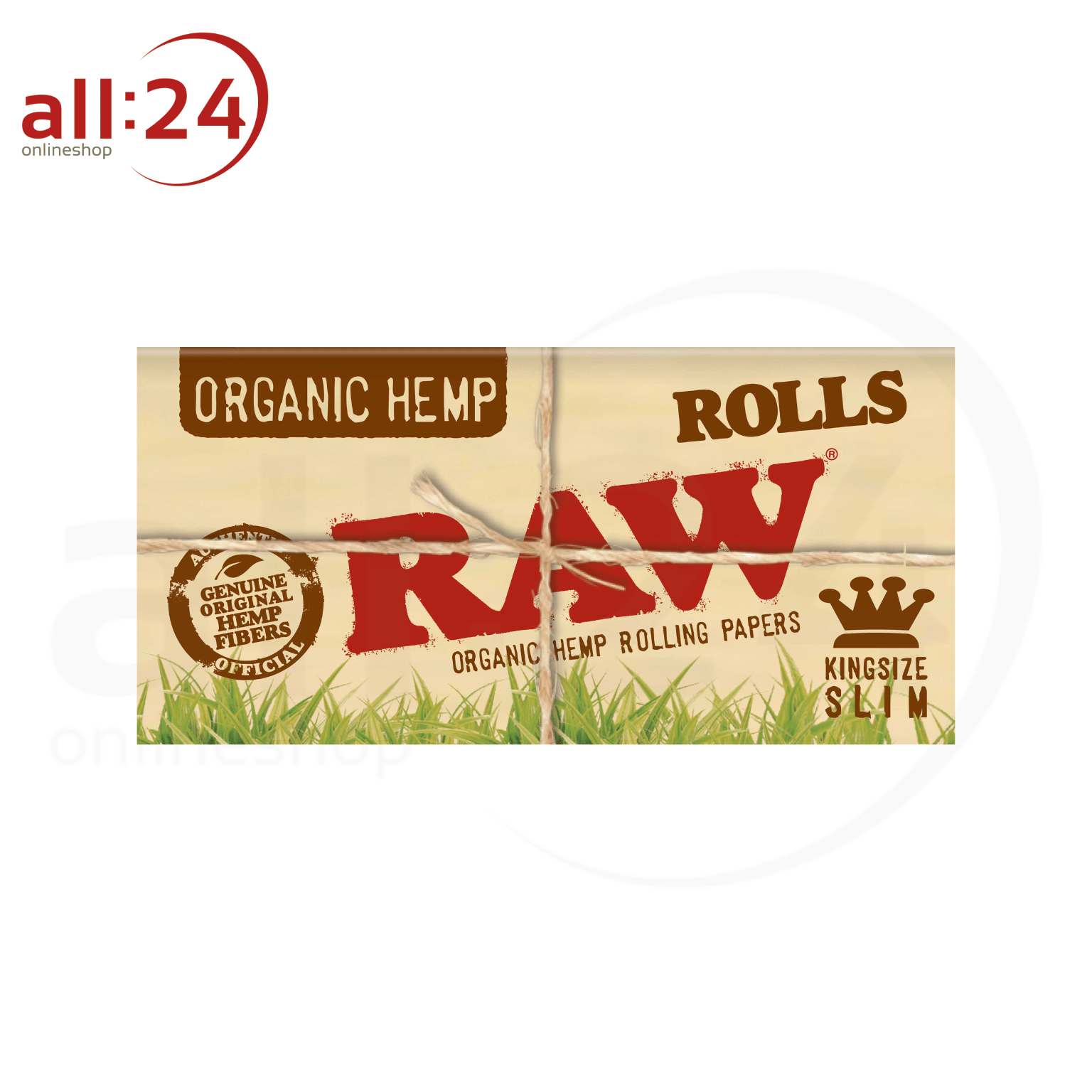 BOX RAW Organic Hemp Rolls 24 Stück á 5 Meter