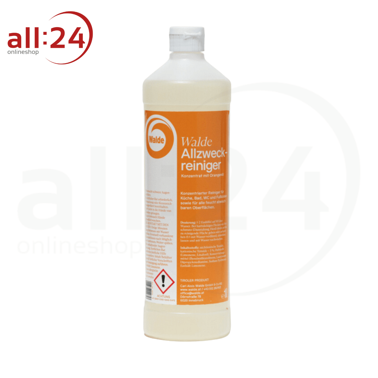 Walde Allzweckreiniger mit Orangenöl, 1L