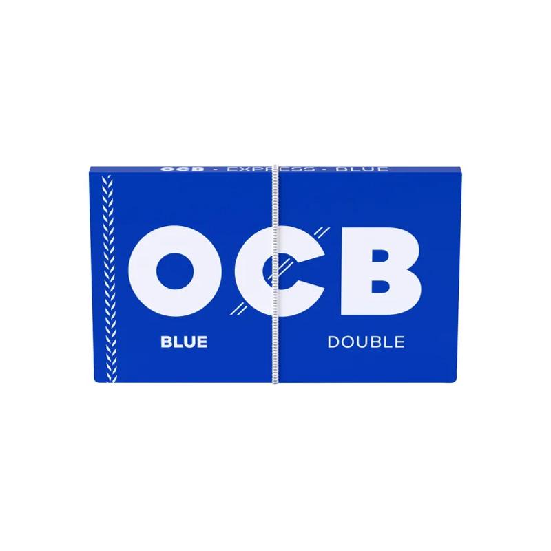 OCB Blau Doppelt Zigarettenpapier mit Gummizug Kurz 25 Heftchen 100 Blatt