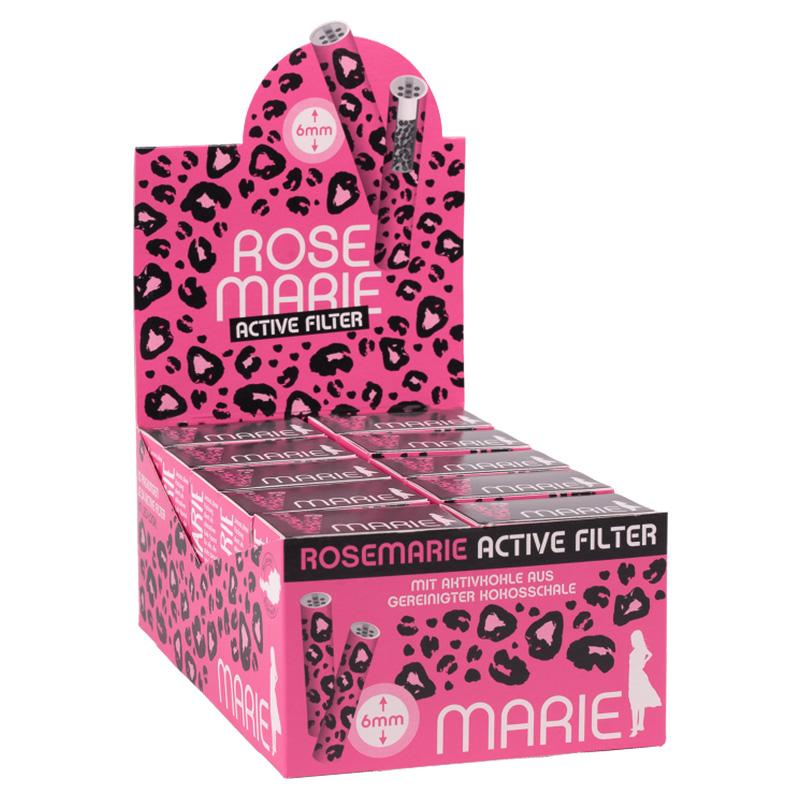 MARIE Rosemarie Active Filter 6mm Box mit 34 Aktivkohlefiltern