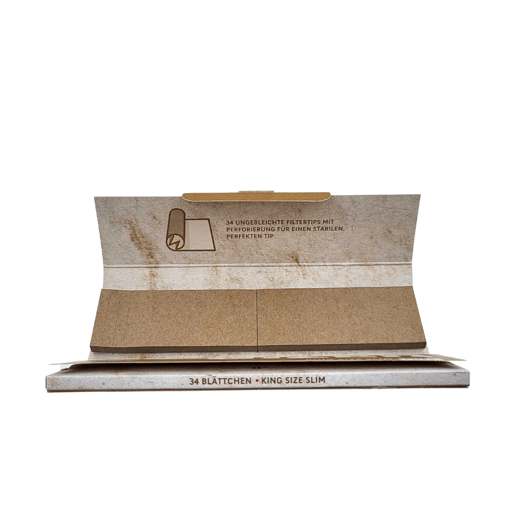 BOX GIZEH Brown Zigarettenpapier KingSize Slim + TIPS