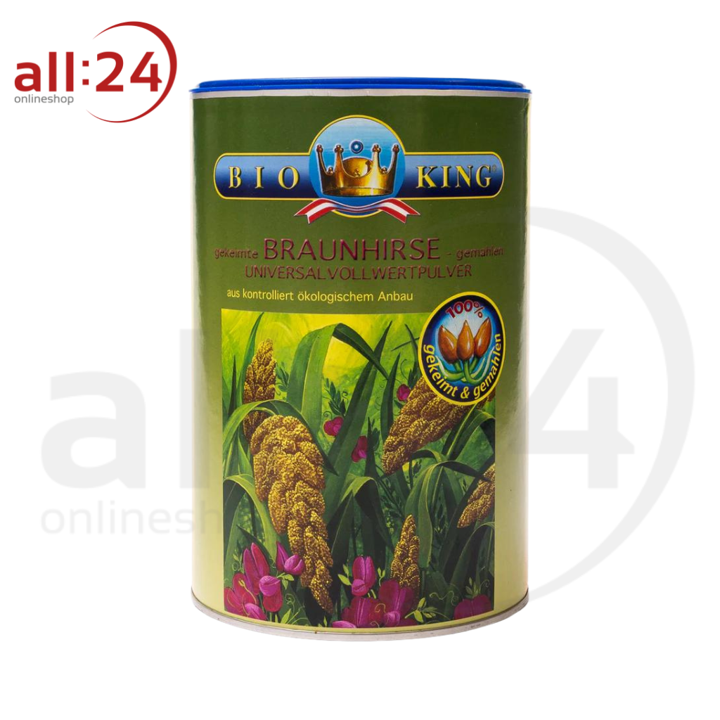 BioKing Bio Braunhirse 100% Gekeimt, Vollwertpulver
