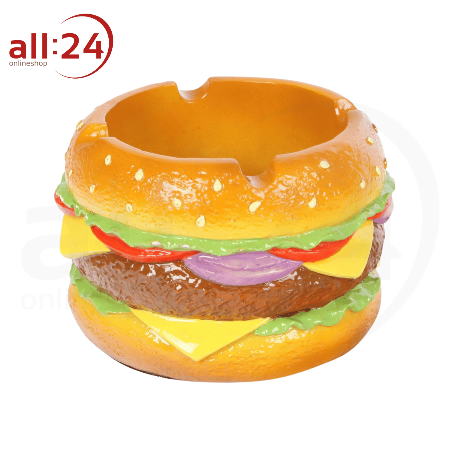 Aschenbecher "Hamburger" Keramik