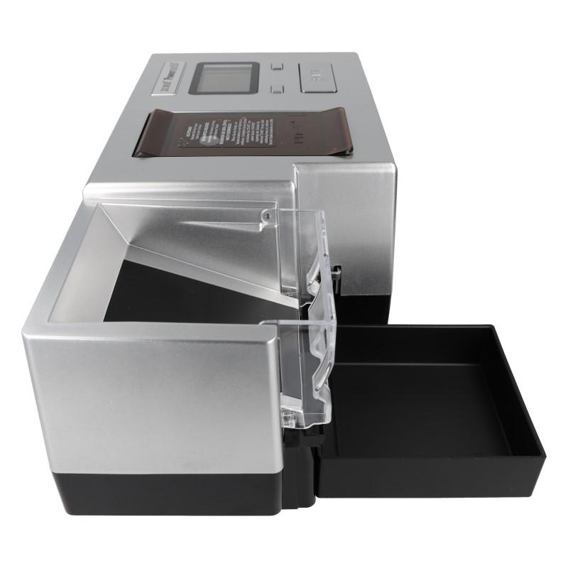 Powermatic 5 + Plus Deluxe Stopfmaschine Silber mit Schredder