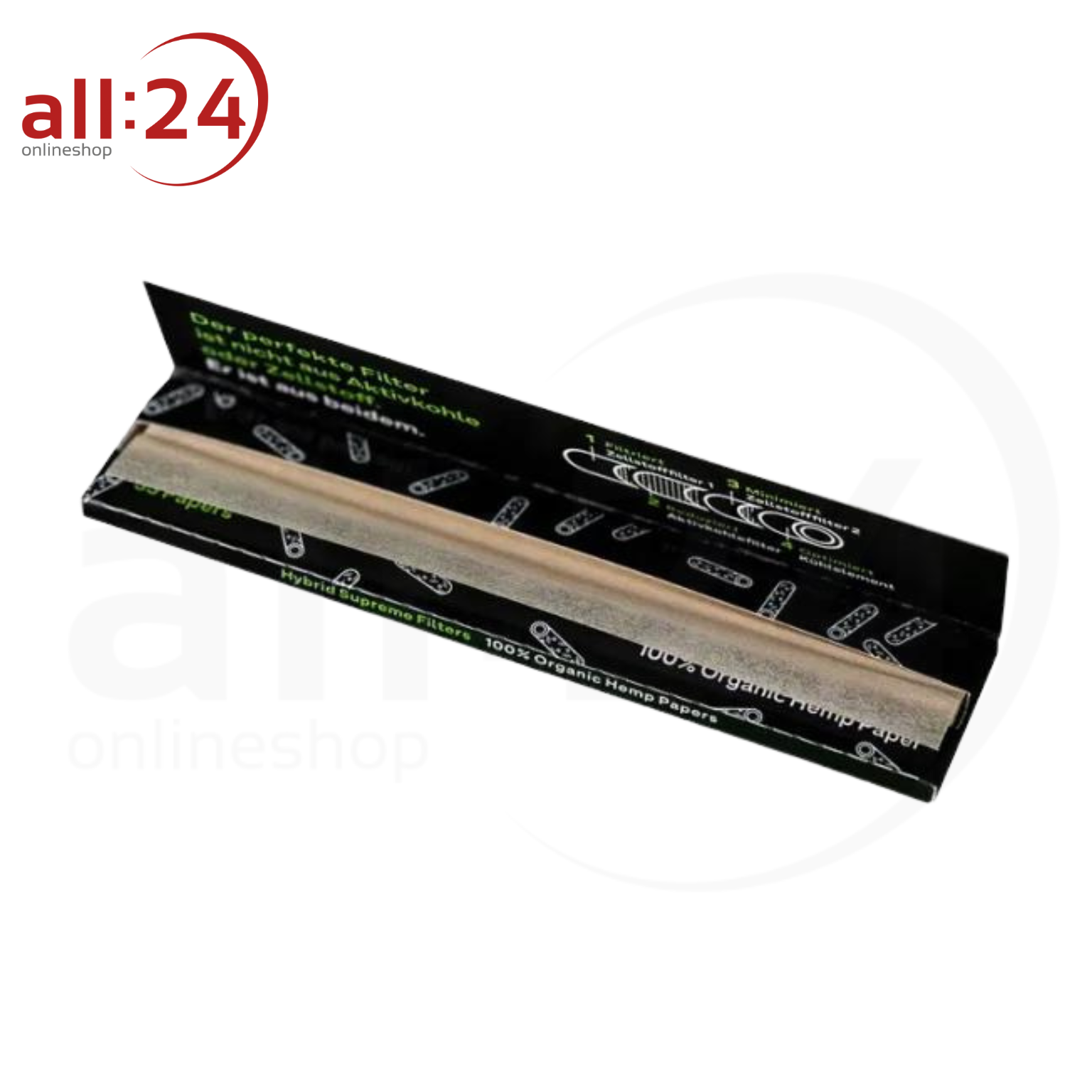 Hybrid Supreme Filter Papers, Box mit 25 Heftchen