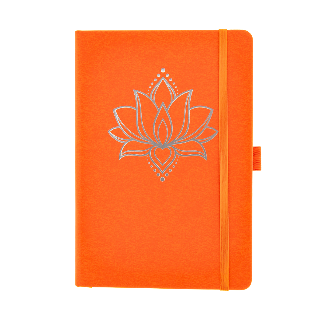 Yoga Tagebuch Journal Orange Lotus, A5