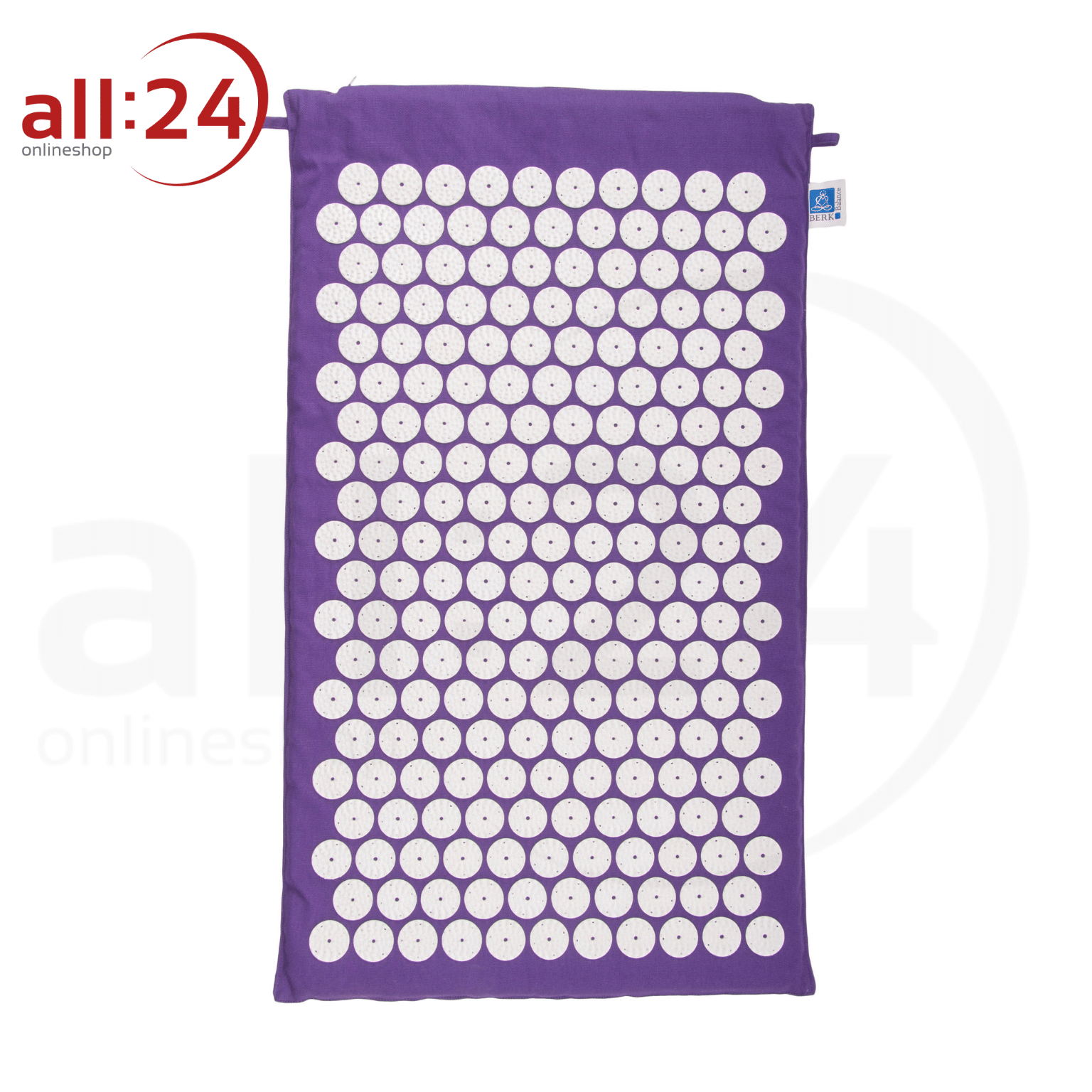 Berk Akupressurmatte Akupunktur 78x45cm Violett Qualitätsprodukt