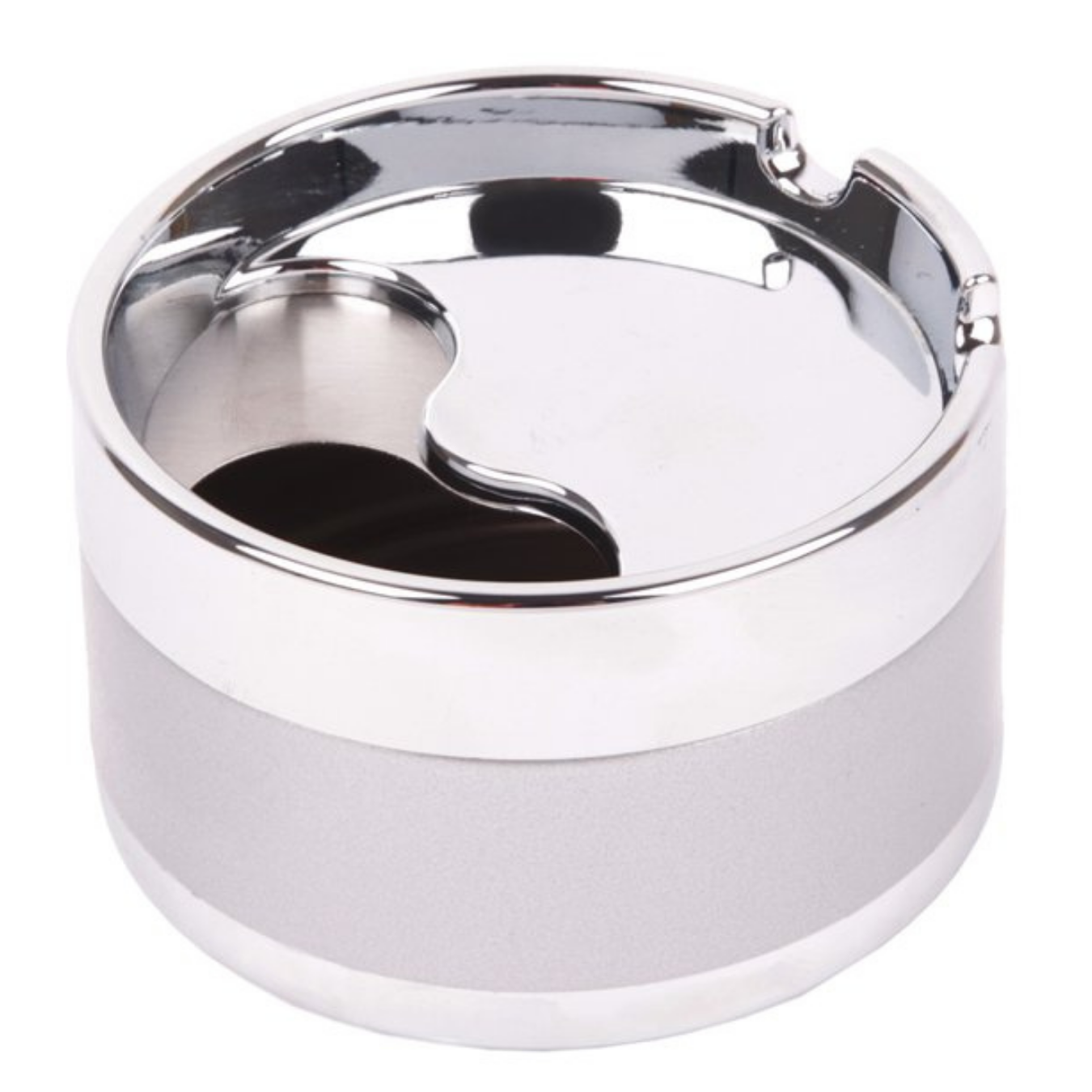 Aschenbecher Klappascher Twix Chrom 8 cm ⌀