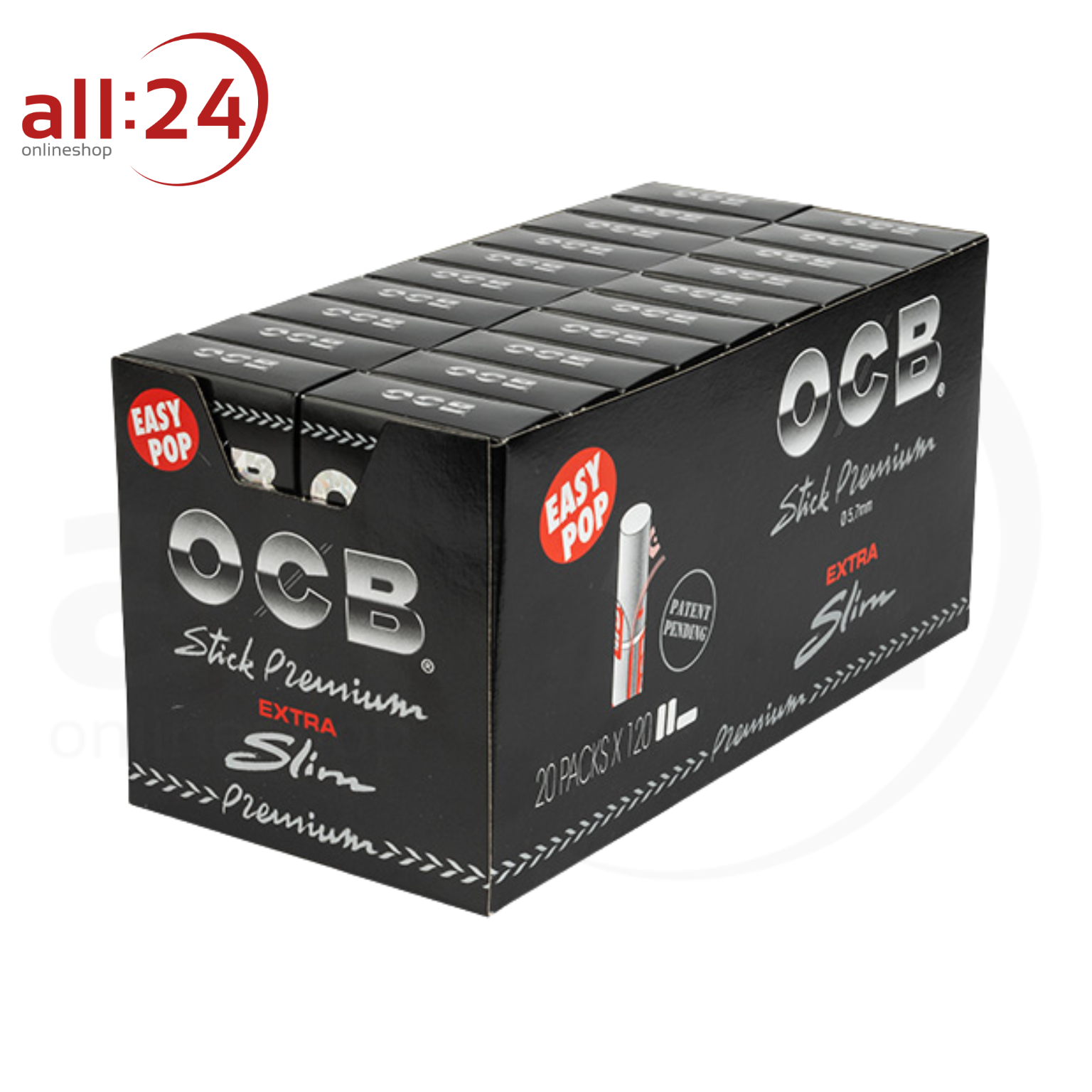 OCB Premium Filter Sticks Extra Slim 5,7 mm - 20er Pack à 120 Filter