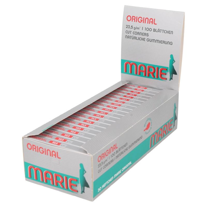 MARIE Klassisch Original Zigarettenpapier 20 Stück á 100 Blatt