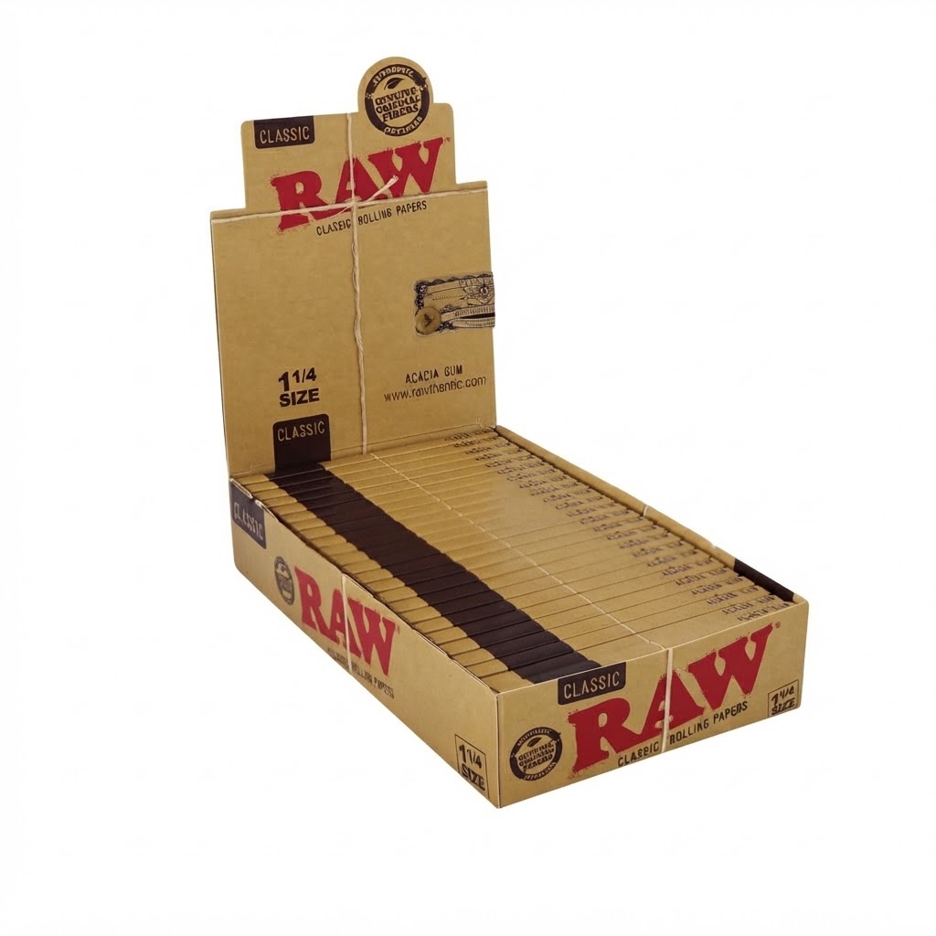 RAW Classic 1/4 Rolling Paper 24 Stück 50 Blatt