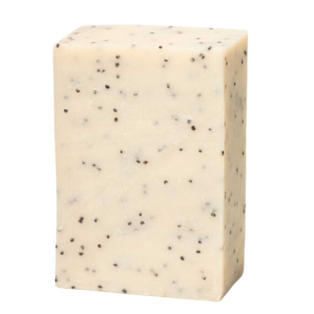 Walde Seifenstück Naturseife Peeling Mohn Neroli 100g Plastikfrei