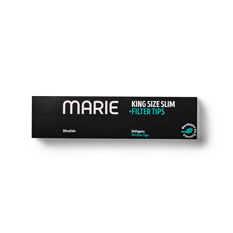 MARIE King Size Slim Ultrafine Zigarettenpapier + Filtertips