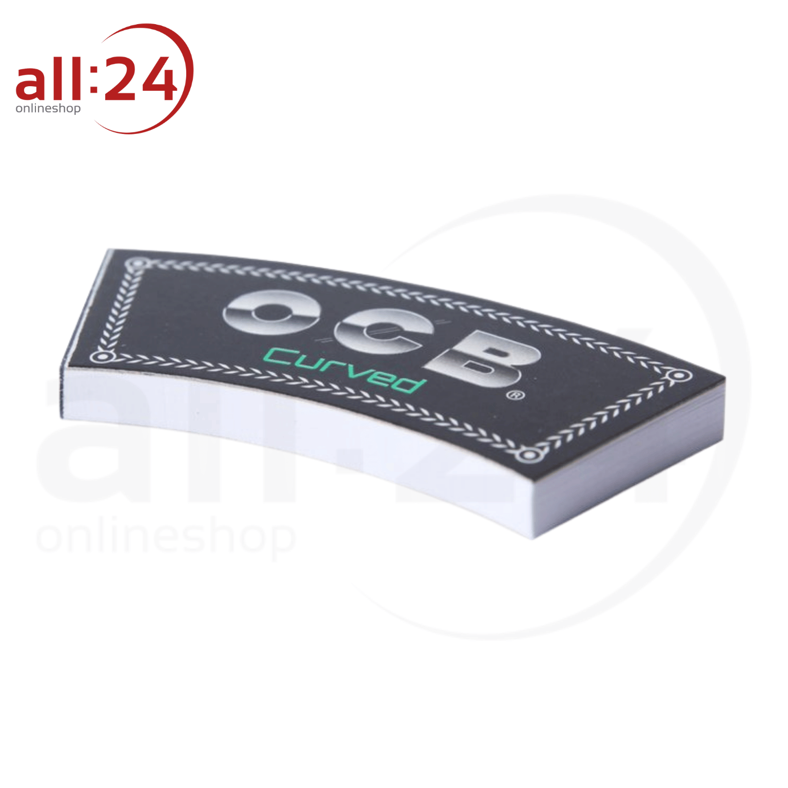 BOX OCB Filter Tips Premium Curved, perforiert in konischer Form - 20er Pack mit je 32 Stück