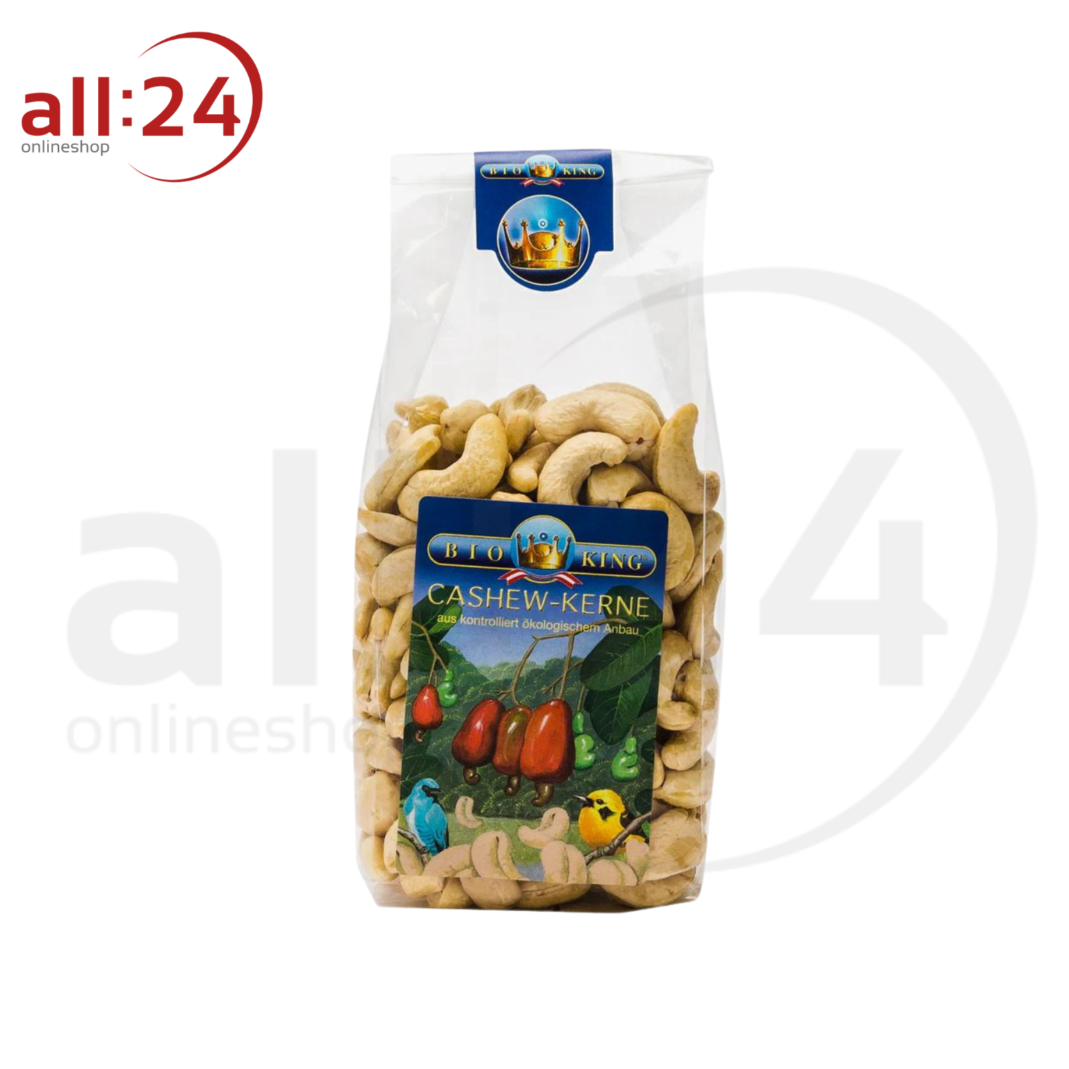 BioKing Bio Cashewkerne, 150g-500g