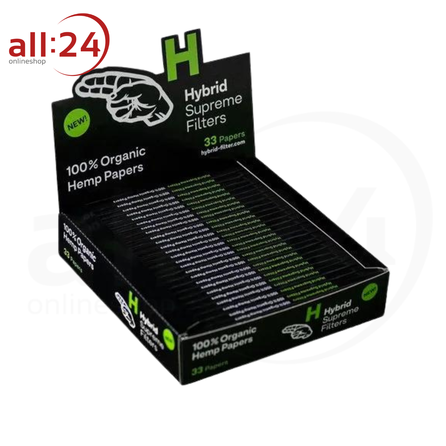 Hybrid Supreme Filter Papers, Box mit 25 Heftchen