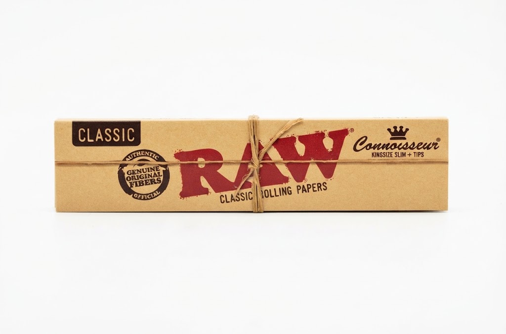 RAW Rolling Paper Connoisseur Classic King Size mit Filter Tips 24 Stück