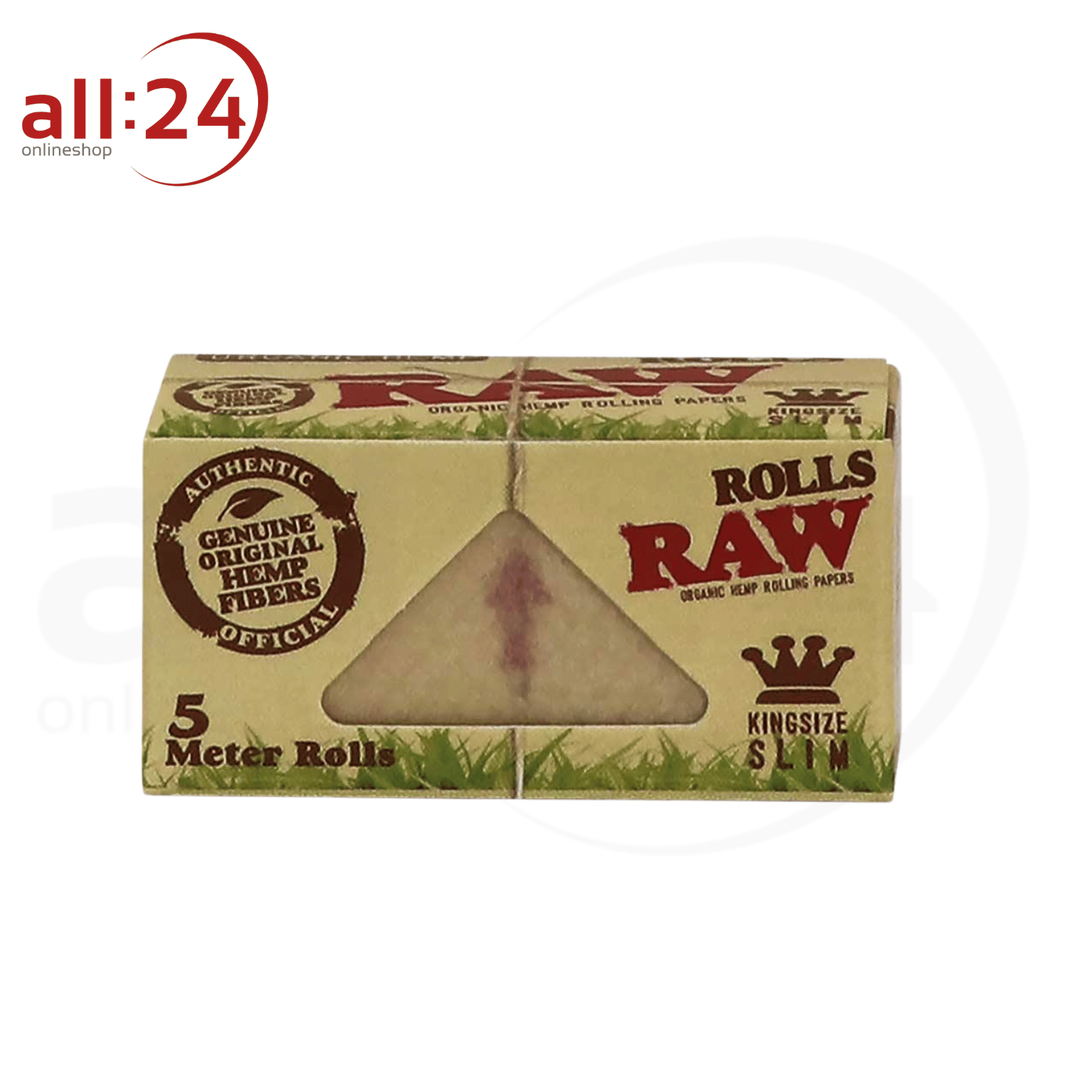 BOX RAW Organic Hemp Rolls 24 Stück á 5 Meter