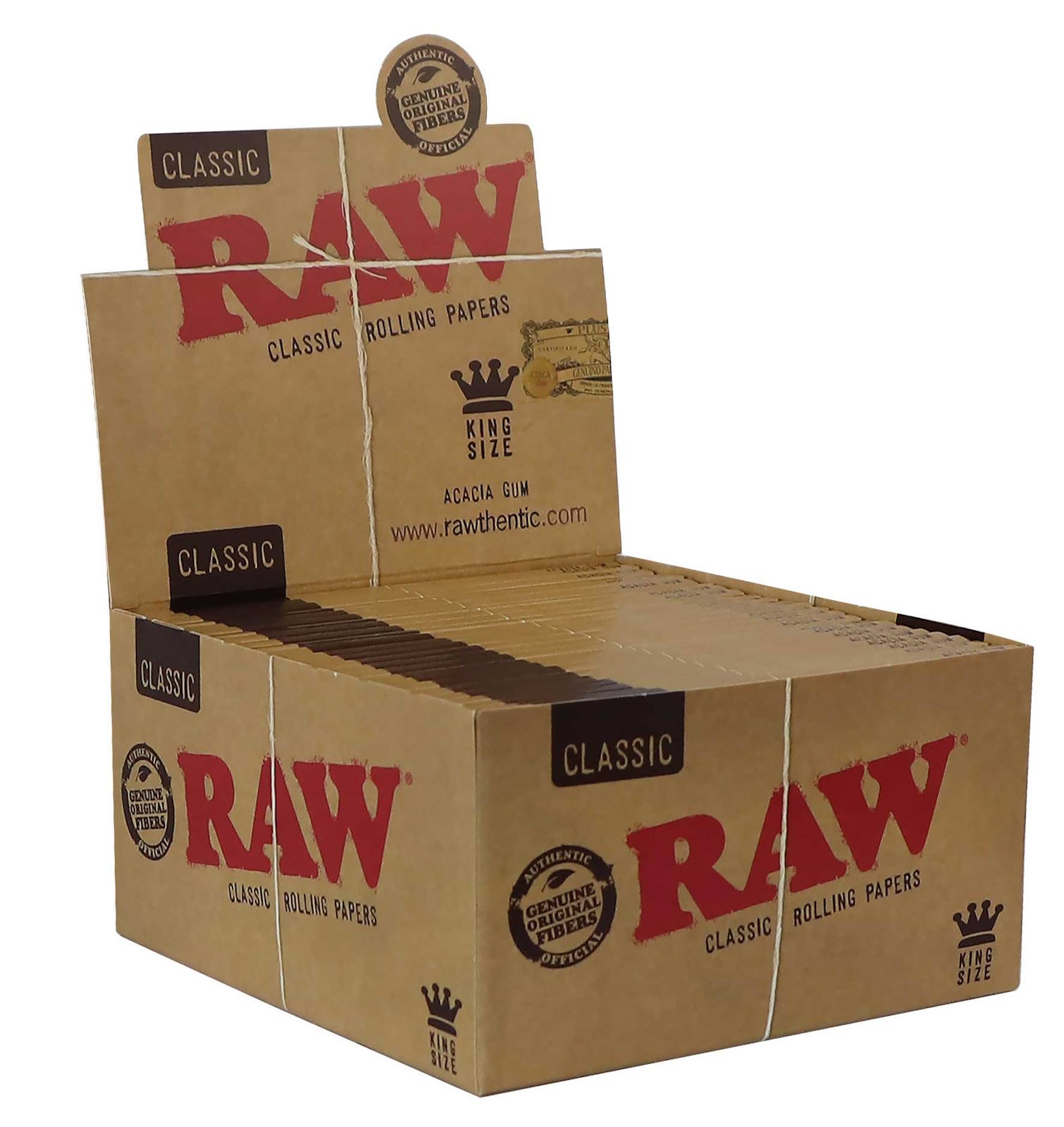 RAW Classic King Size Rolling Paper 50 Stück 33 Blatt