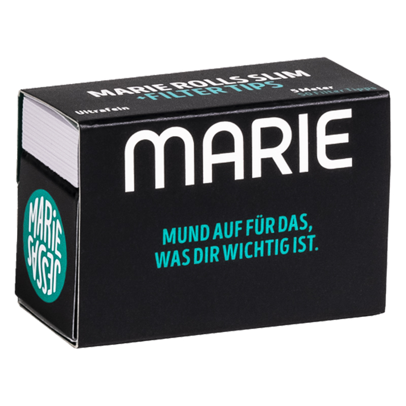MARIE Rolls Ultrafine Slim Zigarettenpapier mit Filtertips 20 Stück