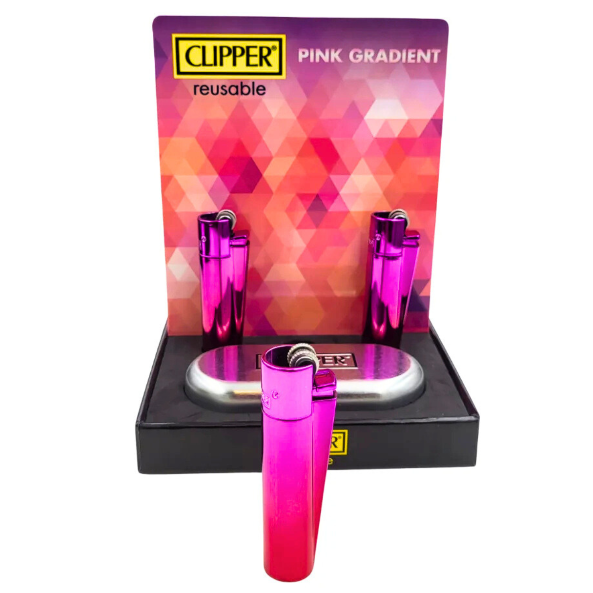 Clipper Metall Icy Pink Feuerzeug