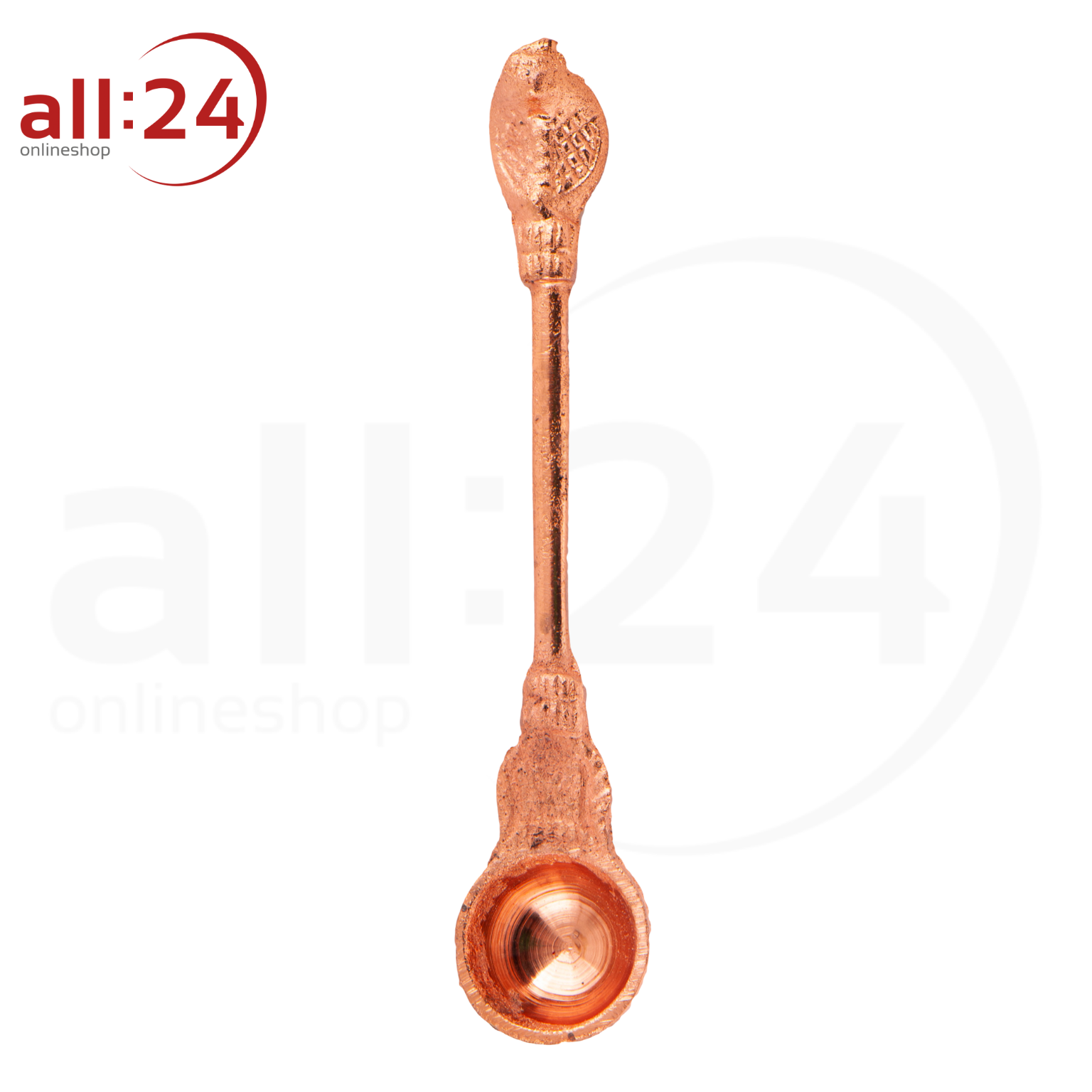 Dhoop-Löffel zum Räuchern aus Kupfer, 16 cm lang