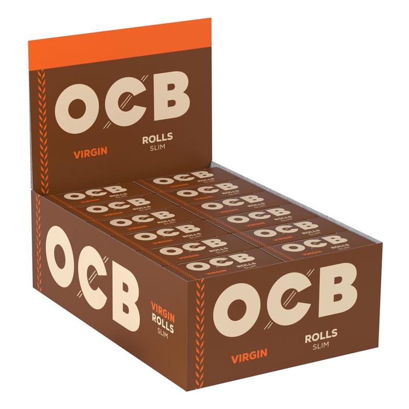 OCB Unbleached Virgin Paper Rolls 24er Pack
