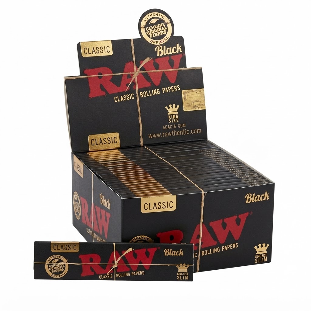 RAW Black Rolling Paper King Size Slim 50 Stück