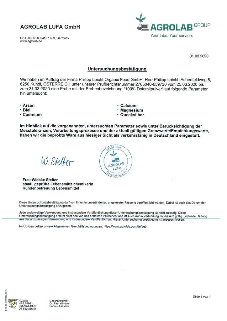 Berglöwe Calcium & Magnesium aus Urmeer-Korallen