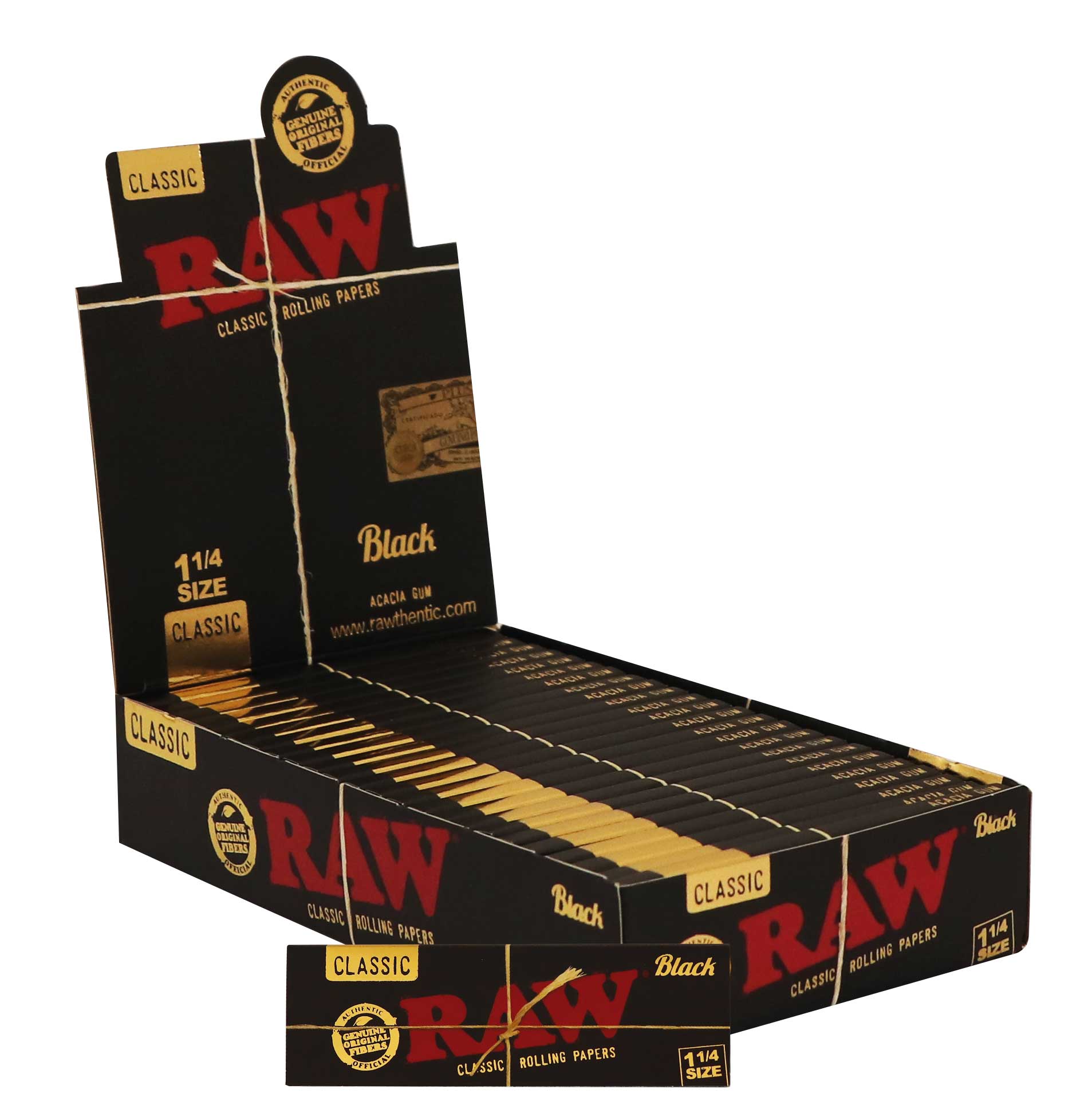 RAW Black Rolling Paper 1/4 24 Stück
