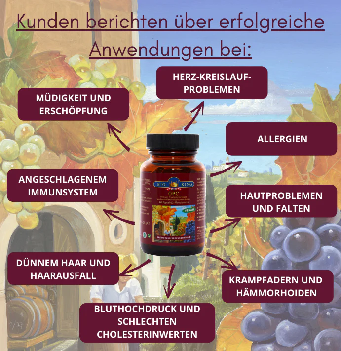 BioKing OPC Traubenkernextrakt 60 Kapseln