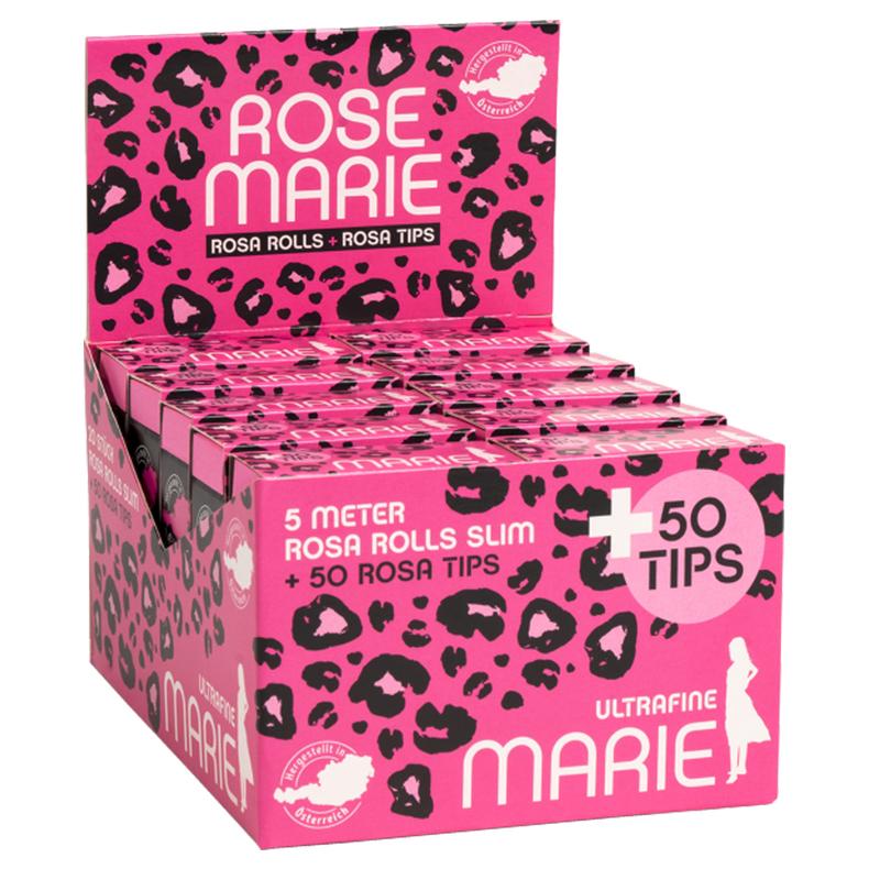 MARIE Rosemarie Paper Rolls Slim + Tips 20er Pack 5 Meter