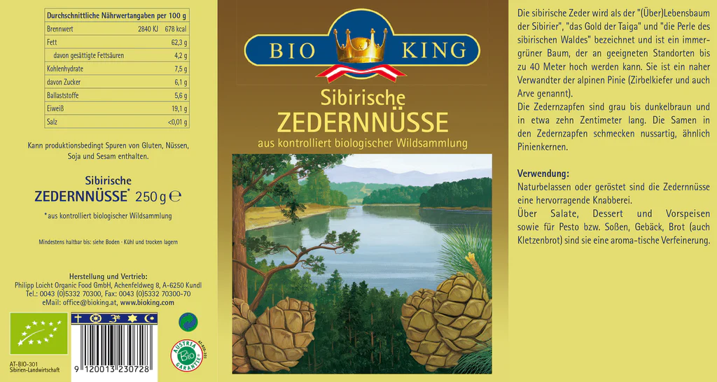 BioKing Bio Sibirische Zedernnüsse