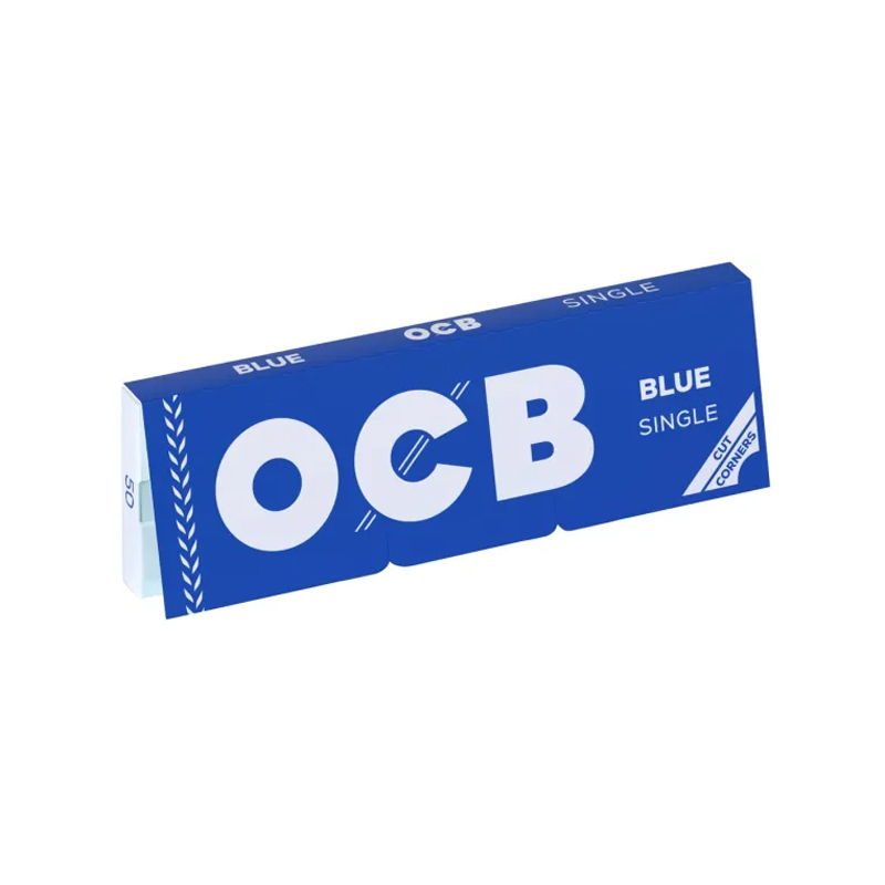 OCB Blau Einfach Kurz Zigarettenpapier 25 Stück á 50 Blatt
