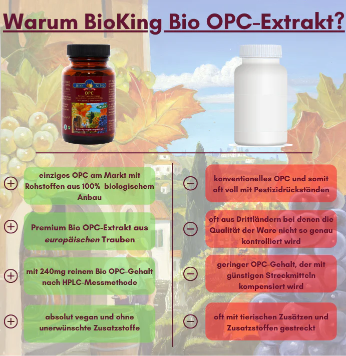 BioKing OPC Traubenkernextrakt 60 Kapseln