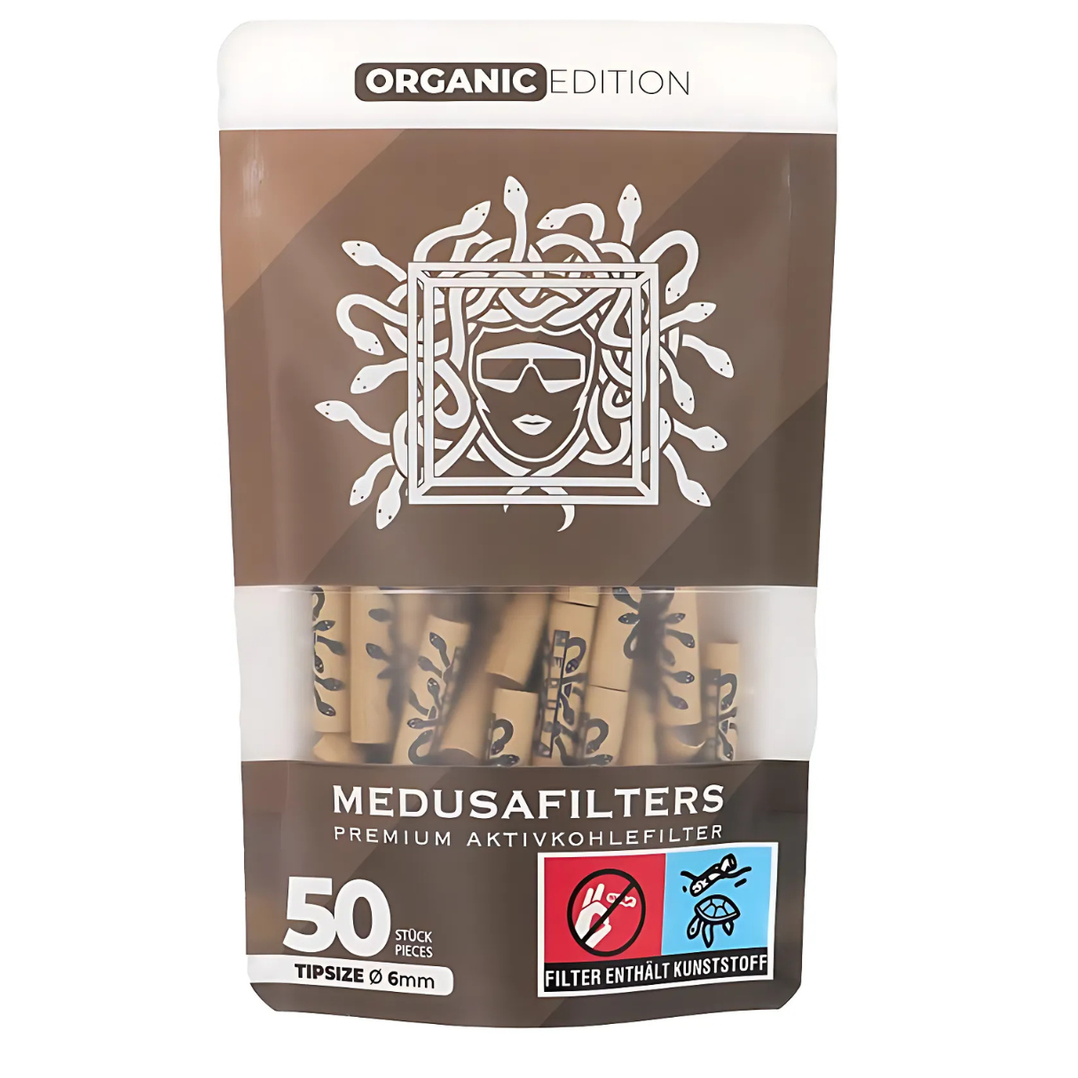 Medusa Aktivkohlefilter Organic Editition 50 Stück