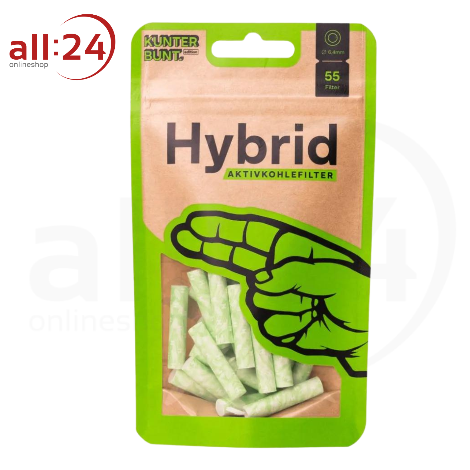 Hybrid Supreme Filter Grün, 6,4 mm 55 Filter