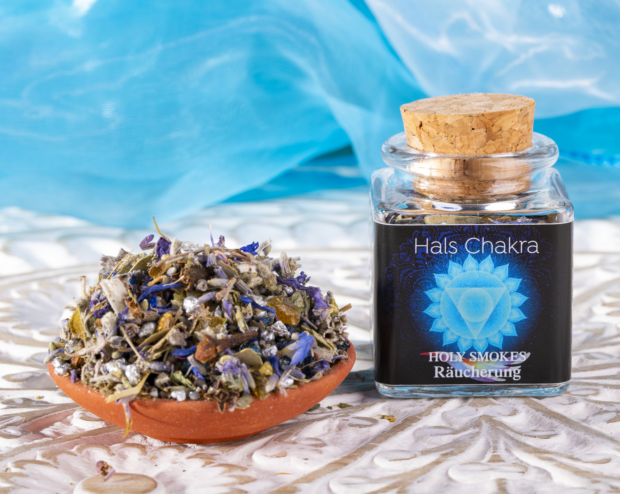 Halschakra Chakra Räuchermischung Holy Smokes