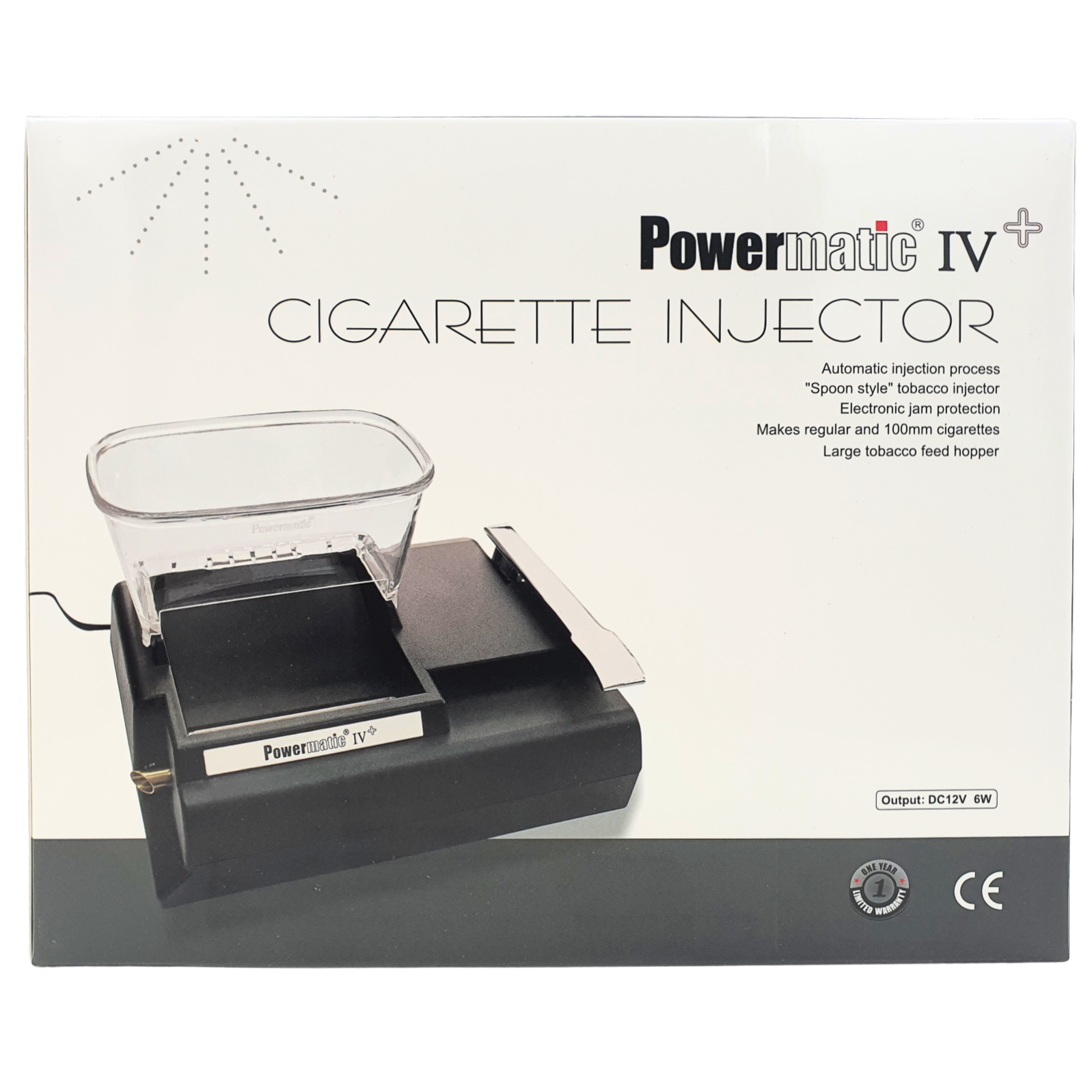 Powermatic 4 + PLUS Schwarz elektrische Stopfmaschine