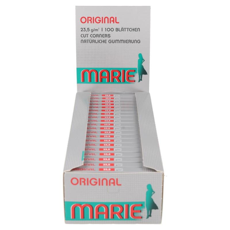 MARIE Klassisch Original Zigarettenpapier 20 Stück á 100 Blatt