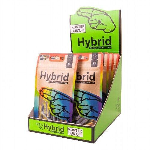 Hybrid Supreme Filter Rainbow Aktivkohlefilter 10 x 55 Stück