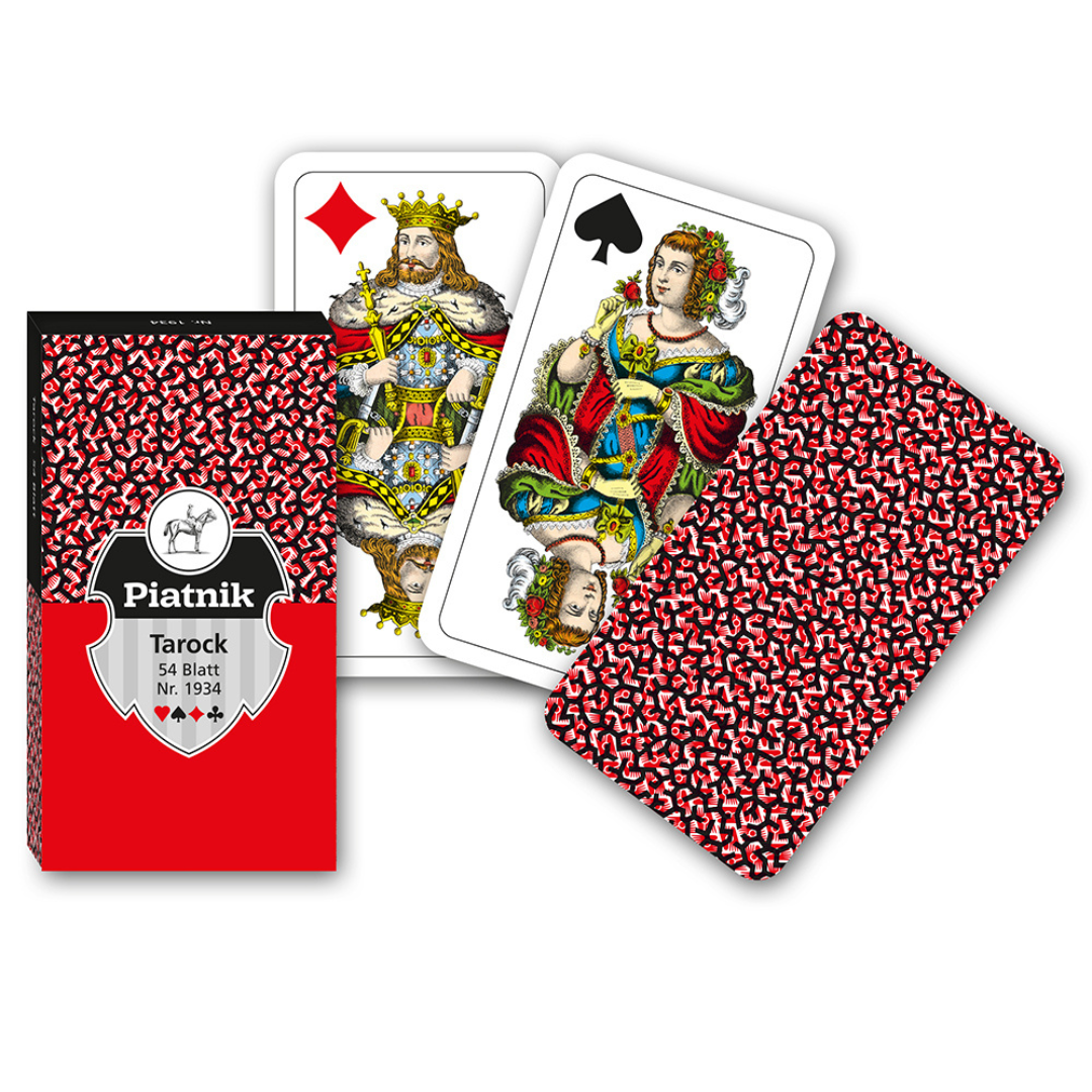 Piatnik Tarock-Karten Rot 54 Blatt Spielkarten