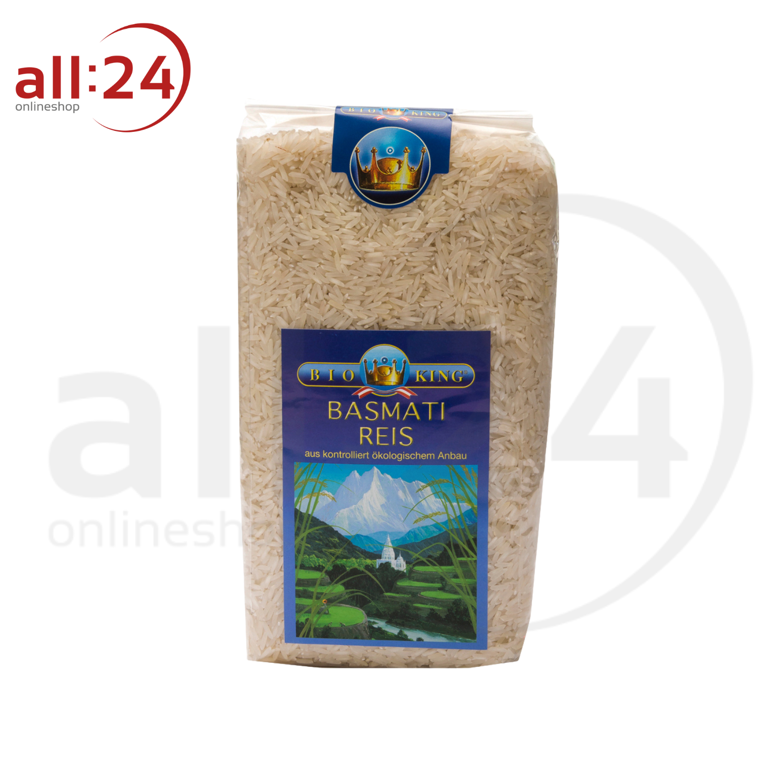 BioKing Echter Indischer Bio Basmati-Reis Geschält, 500g-1000g