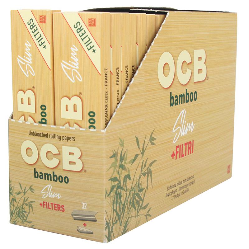OCB Bamboo King Size Slim mit Filter Tips 50 Stück
