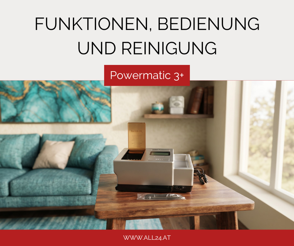 Powermatic 3+ Funktionen, Bedienung und Reinigung