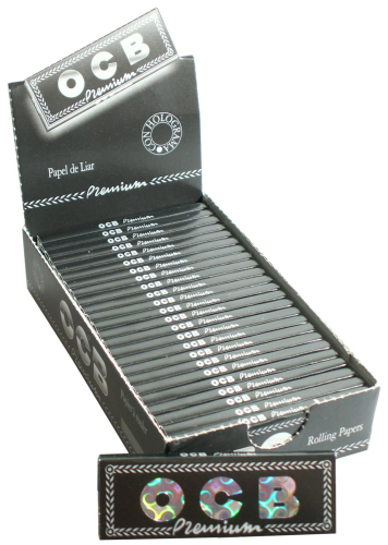 BOX OCB Premium Papers, Zigarettenpapier 1 1/4, 25 Stück 